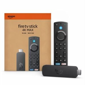 Amazon Fire TV Stick 4K Max streaming device, supports Wi-Fi 6E, Ambient Experience, free & live TV without cable or satellite - Black Amazon Fire TV Stick 4K Max streaming device, supports Wi-Fi 6E, Ambient Experience, free & live TV without cable or satellite - Black