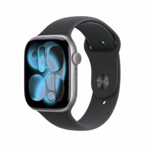 Apple Watch Series 11 (GPS) 46mm Space Gray Aluminum Case with Black Sport Band - S/M - Space Gray - (2025) Apple Watch Series 11 (GPS) 46mm Space Gray Aluminum Case with Black Sport Band - S/M - Space Gray - (2025)