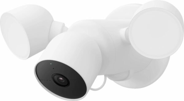 Google Nest Cam with Floodlight - Outdoor Camera - Floodlight Security Camera, White Google Nest Cam with Floodlight - Outdoor Camera - Floodlight Security Camera, White