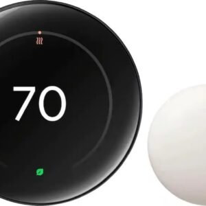 Google Nest learning Thermostat 4th Gen + Nest Temperature Sensor Polished Silver Google Nest learning Thermostat 4th Gen + Nest Temperature Sensor Polished Silver