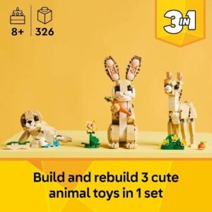 LEGO - Creator 3 in 1 Cute Bunny Building Toy Set 31162 LEGO - Creator 3 in 1 Cute Bunny Building Toy Set 31162