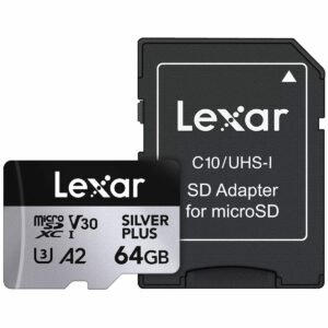 Lexar 64GB MicroSHXC UHS-I Silver Plus Professional Lexar 64GB MicroSHXC UHS-I Silver Plus Professional