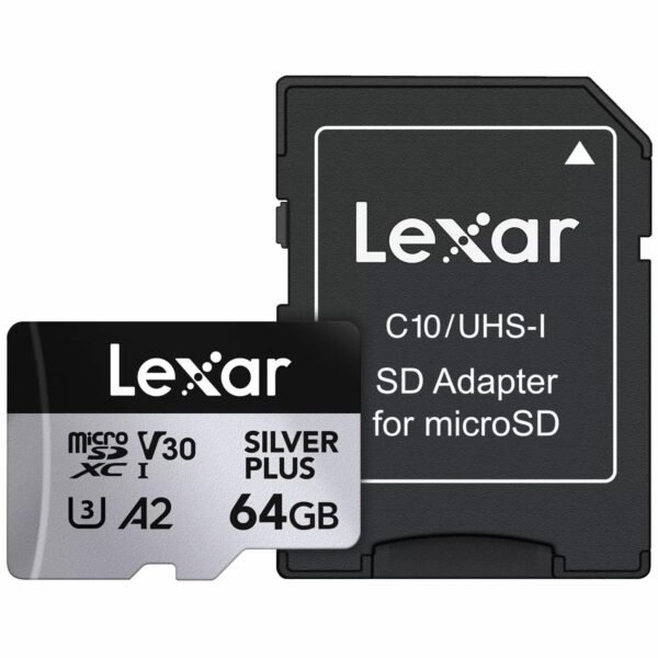 Lexar 64GB MicroSHXC UHS-I Silver Plus Professional Lexar 64GB MicroSHXC UHS-I Silver Plus Professional
