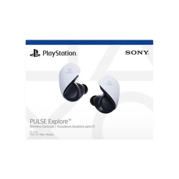 PlayStation PULSE Explore Wireless Earbuds with Charging Case, for PS5, White PlayStation PULSE Explore Wireless Earbuds with Charging Case, for PS5, White